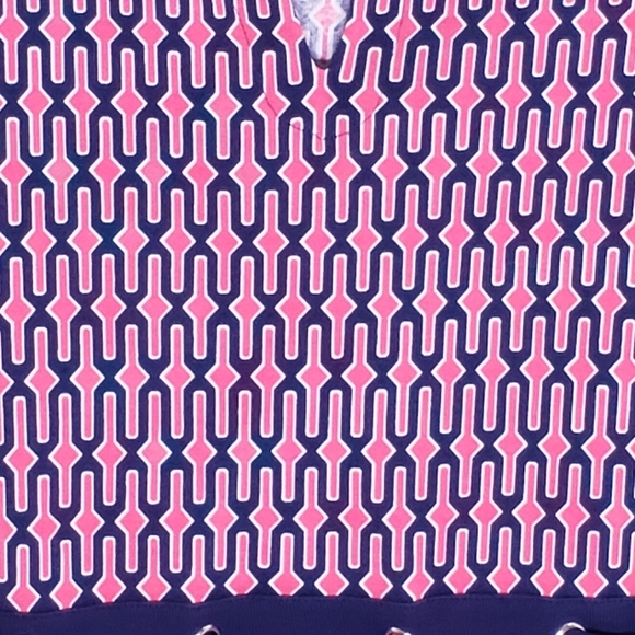 Rafaella Sleeveless Cut Out V Neck Dress Tie Waist Coral Navy & White pr… - Picture 7 of 15